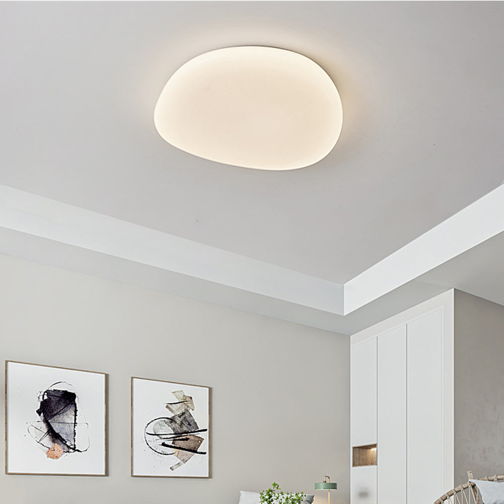 Quinn Flush Mount Ceiling Light, Pebbles Shape